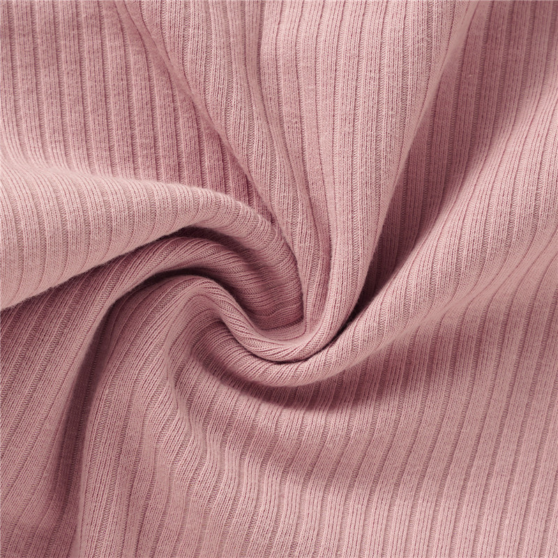 בד כותנה אורגנית צבע ורוד