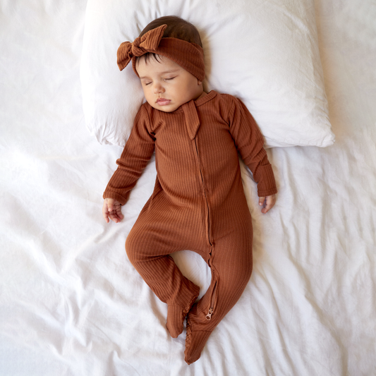 אוברול עם רוכסן דו כיווני מכותנה אורגנית Brownie