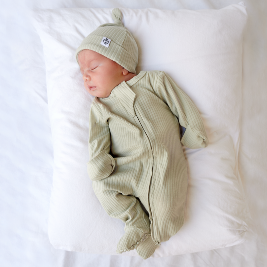 אוברול עם רוכסן דו כיווני מכותנה אורגנית Mint