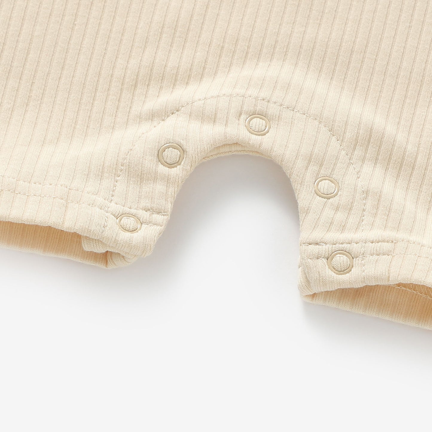 אוברול גופייה מכותנה אורגנית Cream