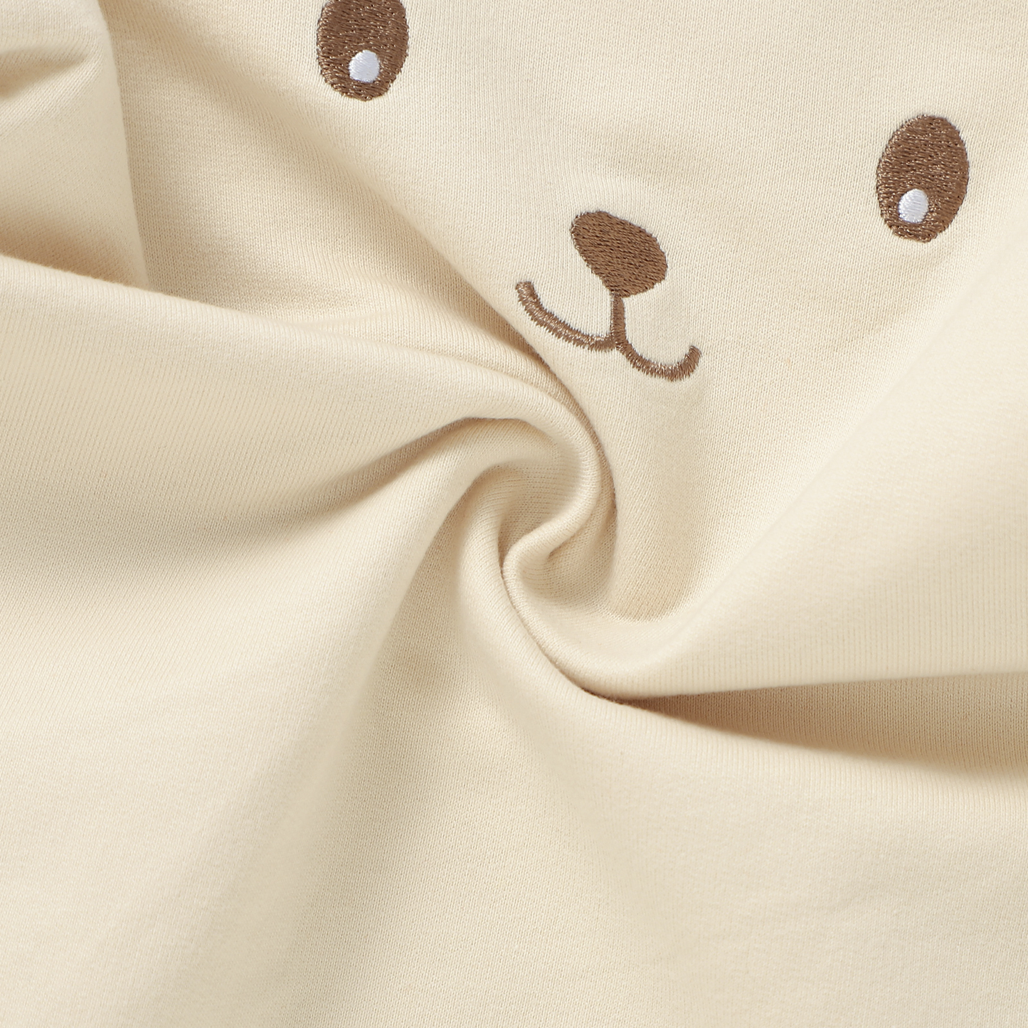 בגד גוף פוטר מכותנה אורגנית Cream