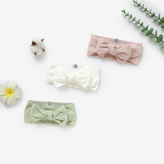 שלישיית סרטים לשיער מכותנה אורגנית Snow