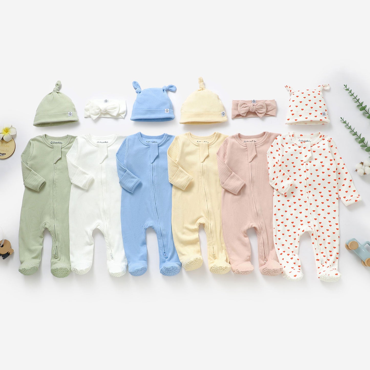 אוברול עם רוכסן דו כיווני מכותנה אורגנית Bubble