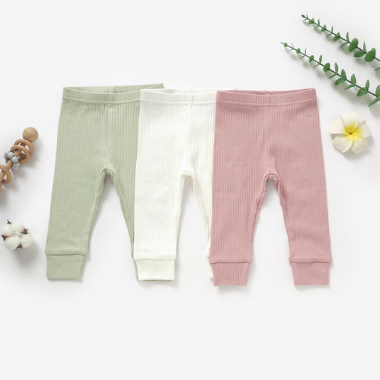 שלישיית מכנסיים מכותנה אורגנית Blush