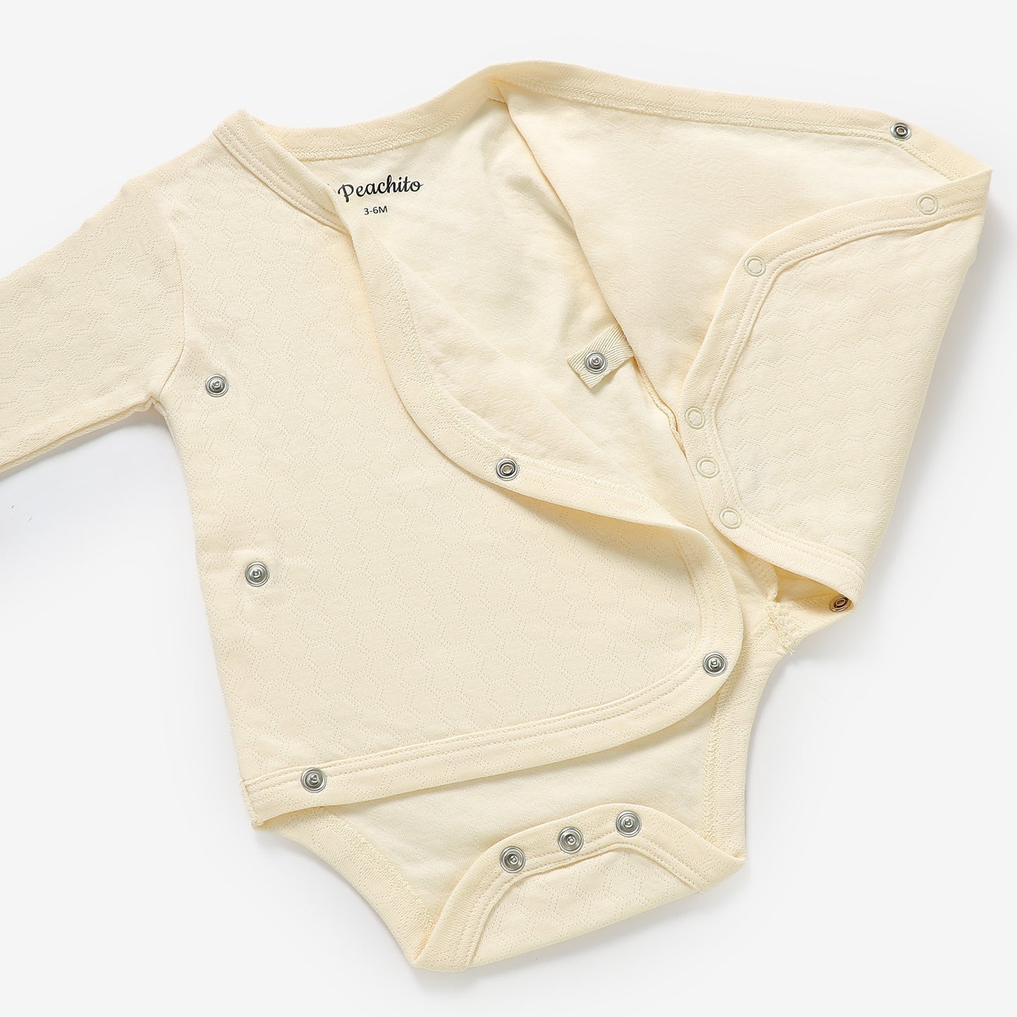 זוג בגדי גוף מעטפת ורגליות מכותנה אורגנית Sky