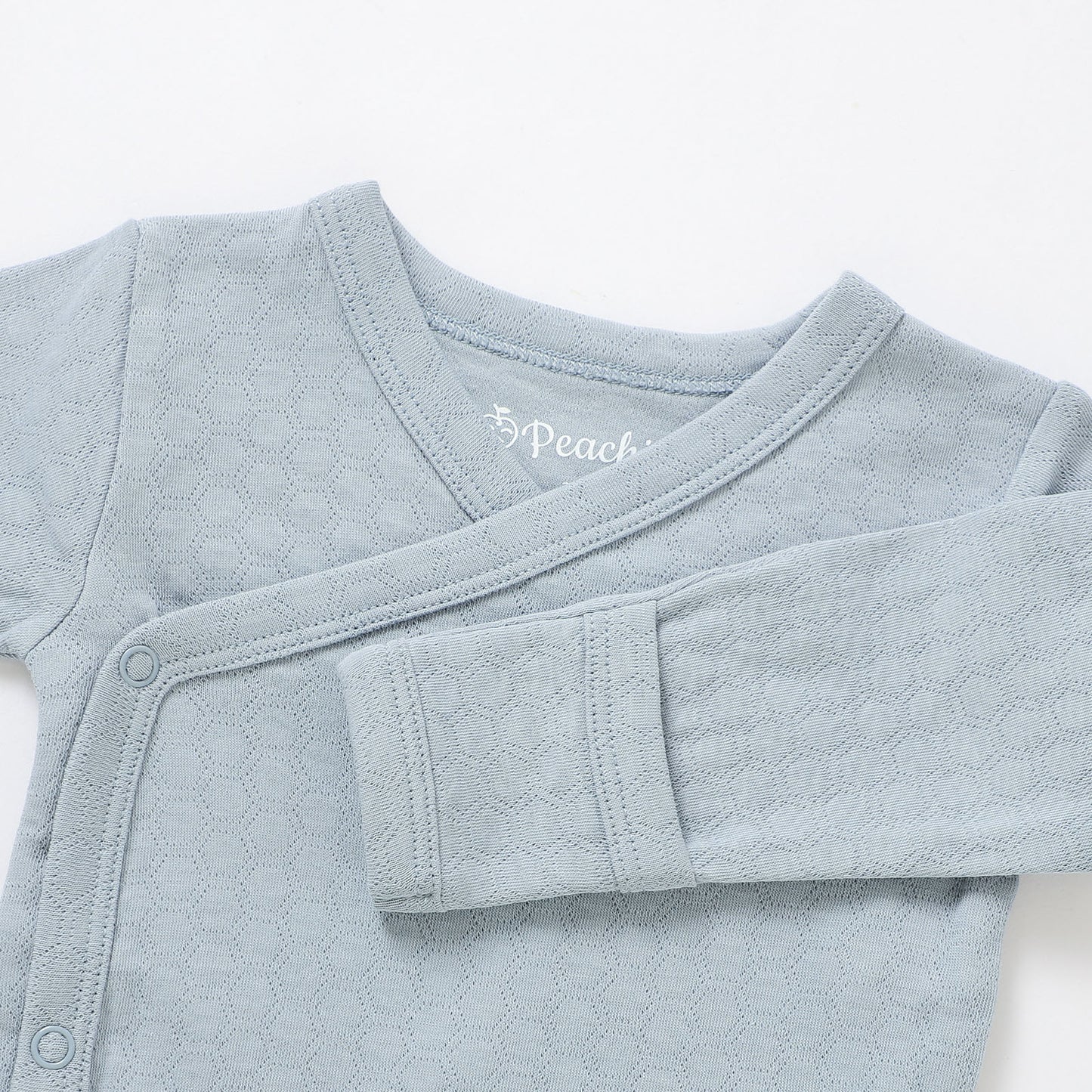 סט בגד גוף מעטפת ורגלית מכותנה אורגנית Sky