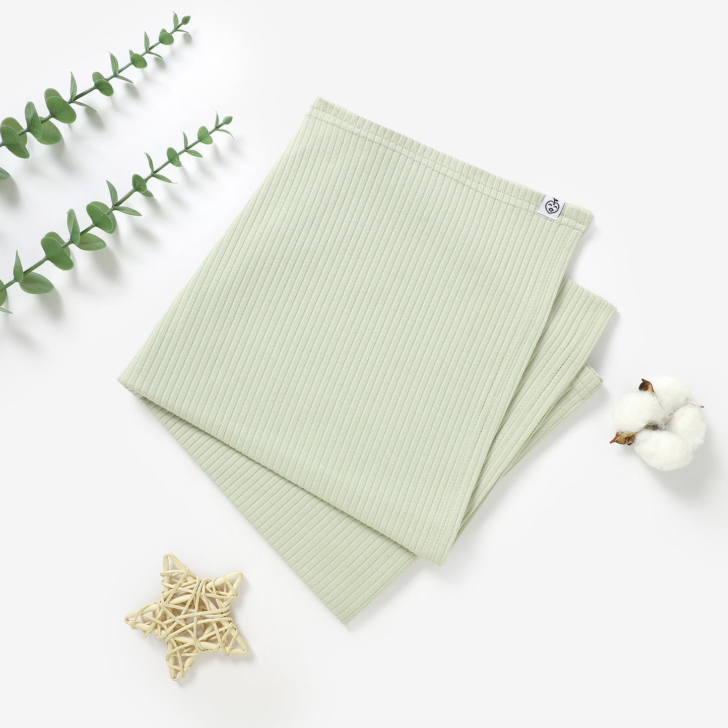 שמיכה לעיטוף מכותנה אורגנית Mint