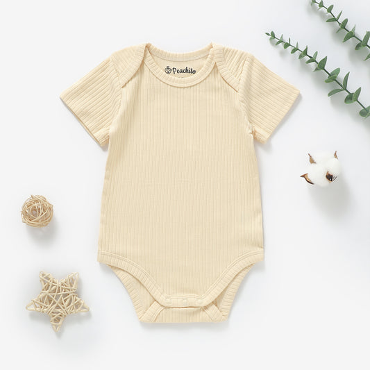 בגד גוף קצר מכותנה אורגנית Cream