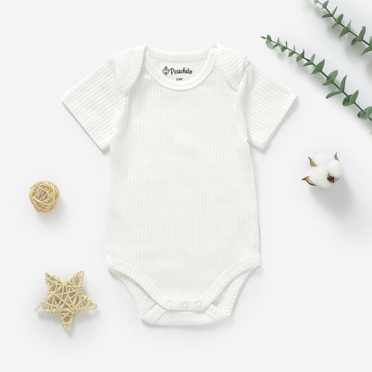 בגד גוף קצר מכותנה אורגנית Snow