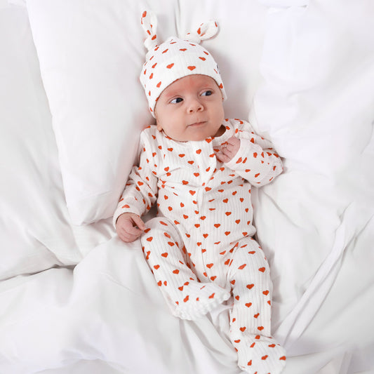 אוברול עם רוכסן דו כיווני מכותנה אורגנית Love