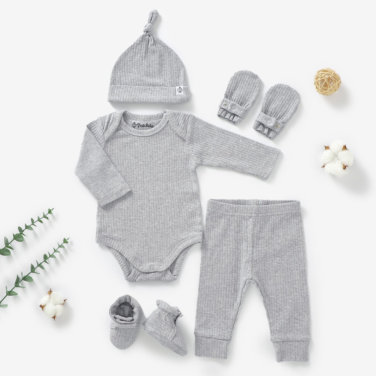 סט בייבי מכותנה אורגנית Moon