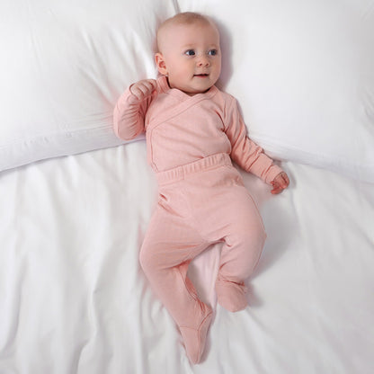 סט בגד גוף מעטפת ורגלית מכותנה אורגנית Candy