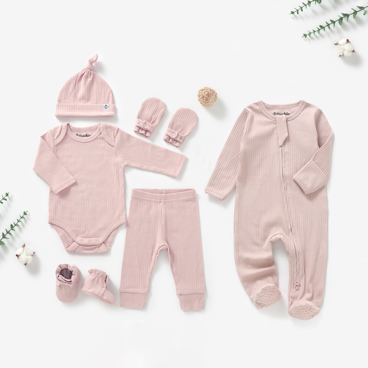 סט בייבי ואוברול מכותנה אורגנית Candy