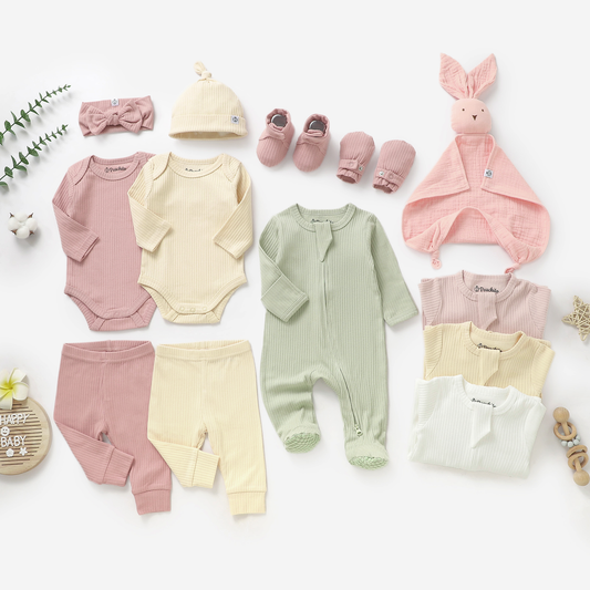 מארז לידה מכותנה אורגנית Girl