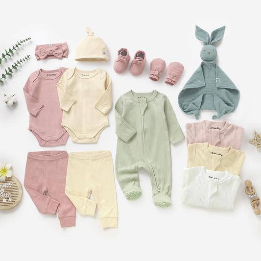 מארז לידה מכותנה אורגנית Girl