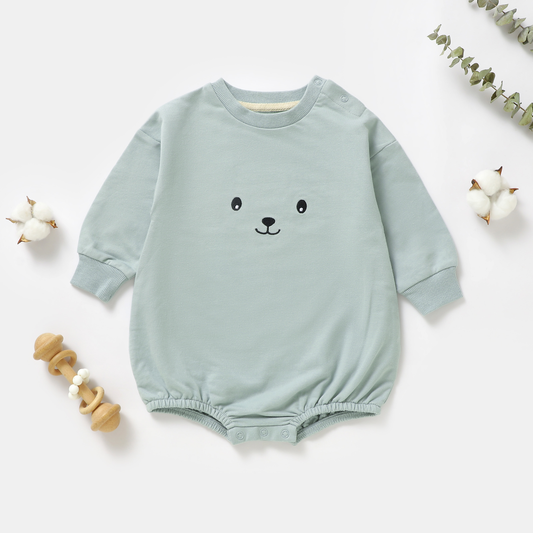 בגד גוף פוטר מכותנה אורגנית Wave