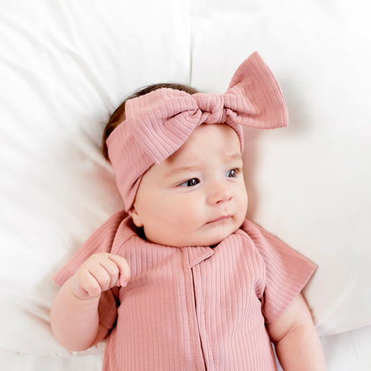 סרט לשיער מכותנה אורגנית Blush