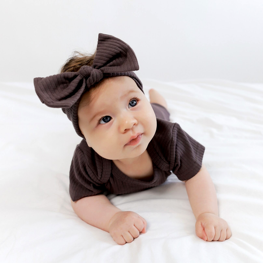 סרט לשיער מכותנה אורגנית Graphite