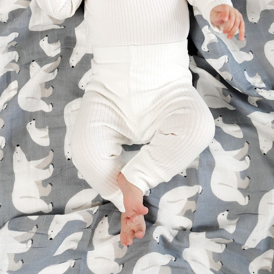 מכנסיים מכותנה אורגנית Snow