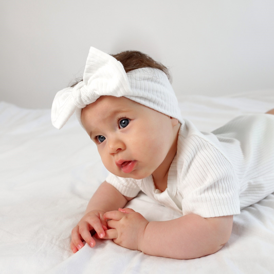 סרט לשיער מכותנה אורגנית Snow