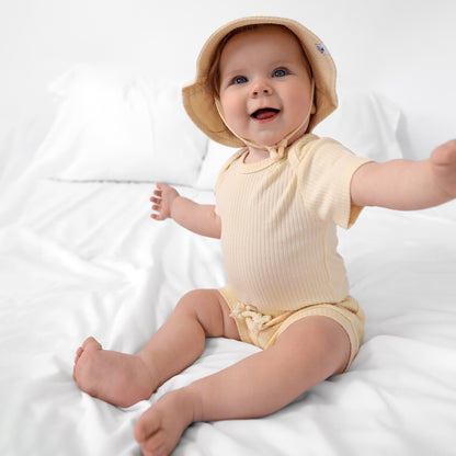 שלישיית בגדי גוף קצרים מכותנה אורגנית Candy