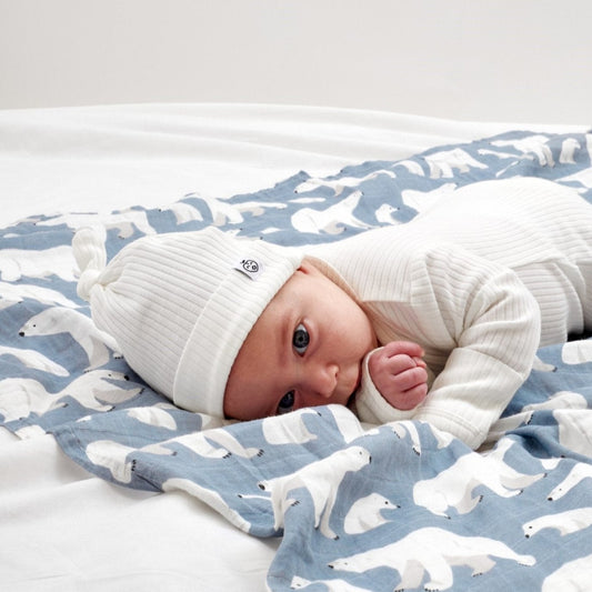 כובע מכותנה אורגנית Snow