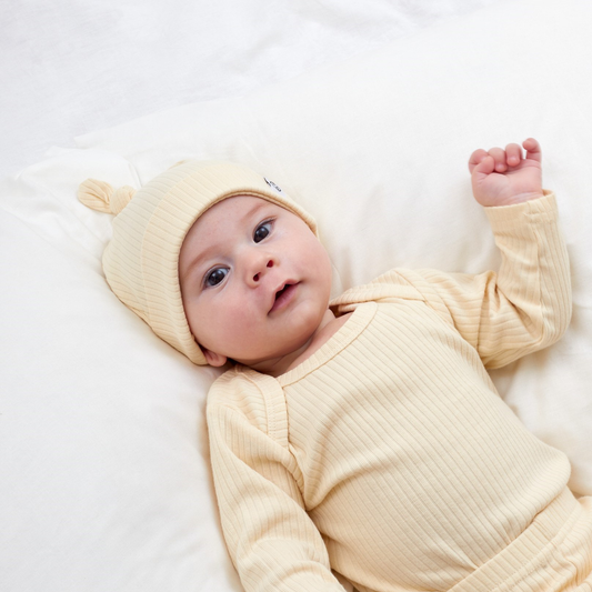 כובע מכותנה אורגנית Cream